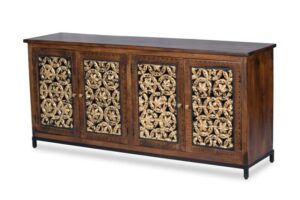 4 DOOR CARVED SIDEBOARD