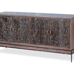 4 DOOR SIDEBOARD W/ IRON BASE