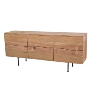 3 DOOR SIDEBOARD W/ IRON BASE