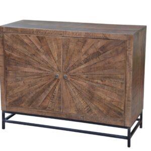 2 DOOR SIDEBOARD IRON BASE