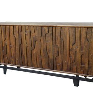 3 DOOR SIDEBOARD WITH IRON BASE