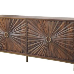 4 DOOR SUNCARVED SIDEBOARD