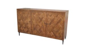 3 DOOR SIDEBOARD WITH IRON BASE