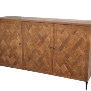 3 DOOR SIDEBOARD WITH IRON BASE